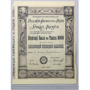 Przemysł Chemiczny w Polsce, Em.1, 10x 1.000 mk 1920