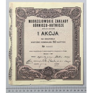 Modrzejowskie Zakłady Górniczo-Hutnicze, 50 zloty 1927