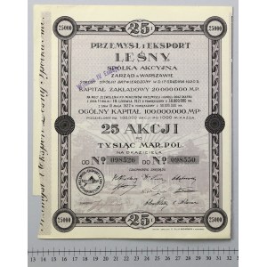 Przemysł i Eksport Leśny, Em.3, 25x 1.000 mkp 1922
