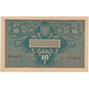 10 mkp 1919 - II Serja Q - jednotná séria