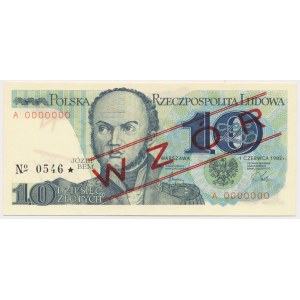 10 Zloty 1982 - MODELL - A 0000000 - Nr.0546