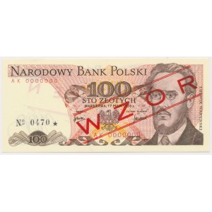 100 Zloty 1976 - MODELL - AK 0000000 - Nr.0470