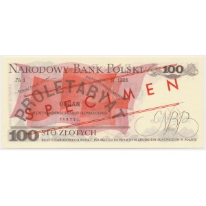 100 zł 1976 - WZÓR - AK 0000000 - No.0470
