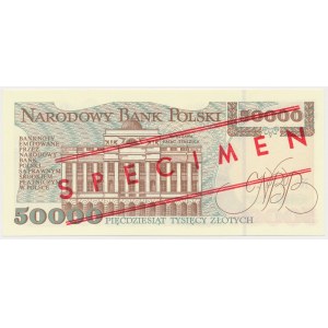 50.000 zł 1993 - WZÓR - A 0000000 - No.0671