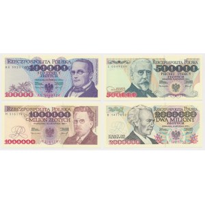 Zestaw 100.000 - 2 mln zł 1993 (4szt)