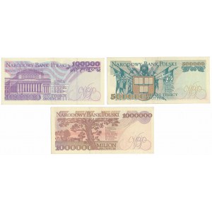 Sada 100 000, 500 000 a 1 milión libier 1993 (3 ks)