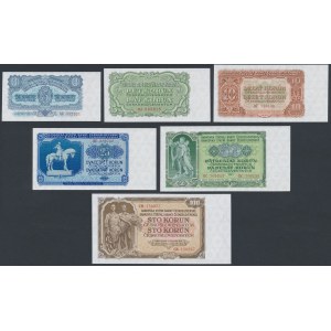 Czechoslovakia, 3 - 100 Korun 1953 (6pcs)