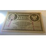 1 000 mkp 1919 - s pečiatkou Bez hodnoty