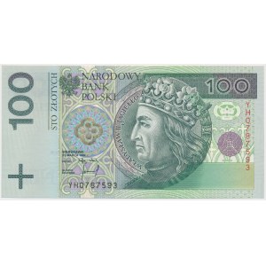 100 zł 1994 - seria zastępcza - YH