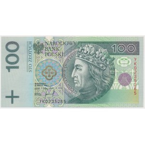 100 zł 1994 - seria zastępcza - YK