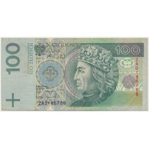 100 zł 1994 - seria zastępcza - ZA