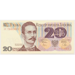 20 zlatých 1982 - A