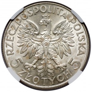 Głowa Kobiety 5 złotych 1934