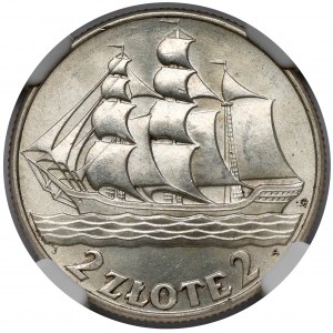 Żaglowiec 2 złote 1936