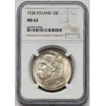 Piłsudski 10 złotych 1938 - piękne