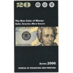 USA, 20 Dollars 2006 - ungeschnitten 4 Stück