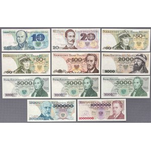 PRL, Banknotensatz (11 Stück)