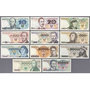 PRL, sada bankovek - DOBRÝ STAV (11ks)