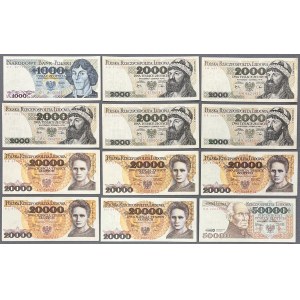 PRL, Banknotensatz (12 Stück)