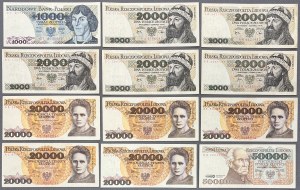 PRL, set of banknotes (12pcs)