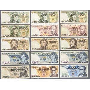 PRL - sada zajímavých bankovek (15 ks)