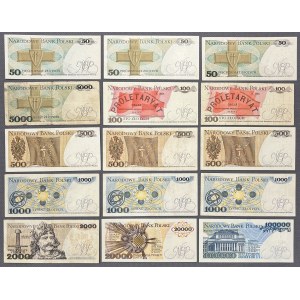 PRL - sada zaujímavých bankoviek (15 ks)