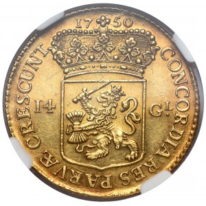 Netherlands, Utrecht, 14 gulden 1750 - Gouden rijder