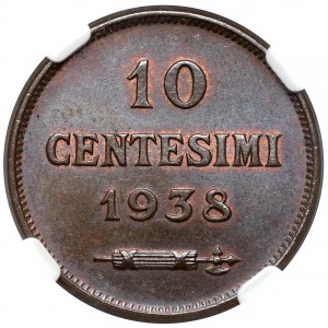 San Marino, 10 centesimi 1938