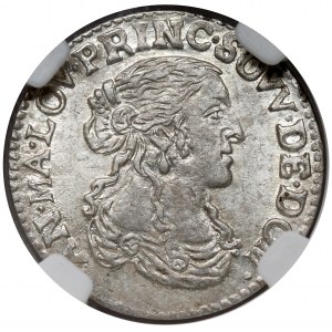 Francie, Dombes, Anna Maria, 1/12 ecu 1665