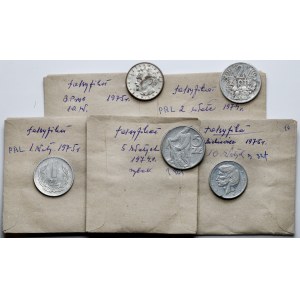 Gefälschte PRL-Münzen der Epoche (5Stück)