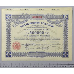 Poľská továreň na telefóny, 50x 10 000 mkp