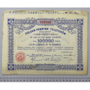 Polnische Telefonfabrik, 10x 10.000 mkp