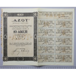 AZOT Sp. Akc., Em.1, 10x 10 zl 1927