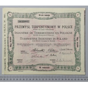 Przemysł Terpentynowy w Polsce, Em.3, 10.000 mkp 1924