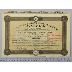 WYSOKA, 100 zł 1929
