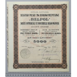 BELPOL Belgijsko-Polskie..., Em.1, 10x 500 mkp