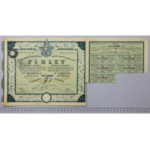 Lubelska Fabryka Portland Cementu FIRLEY, Em.1-9, 50 zł 1925
