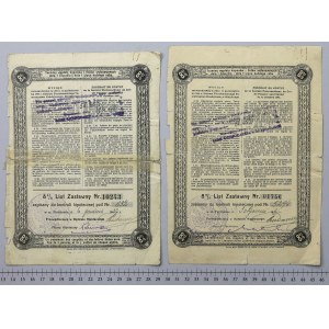 Piotrków, TKM, záložné listy 1 000 a 3 000 zlotých 1927 (2ks)