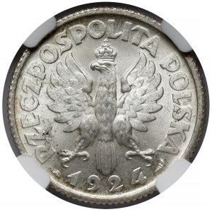 Kobieta i kłosy 1 złoty 1924