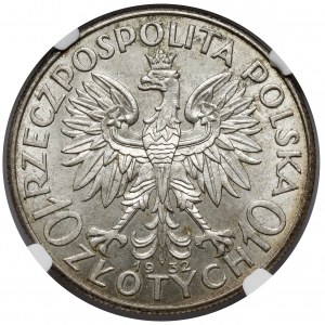 Głowa Kobiety 10 złotych 1932 bz, Londyn