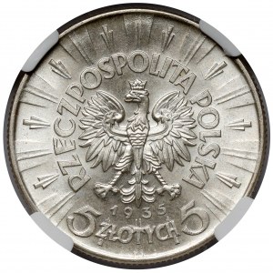 Piłsudski 5 Zloty 1935 - schön