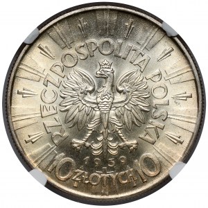 Piłsudski 10 zloty 1939 - SCHÖN
