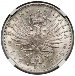 Italy, 2 lira 1905