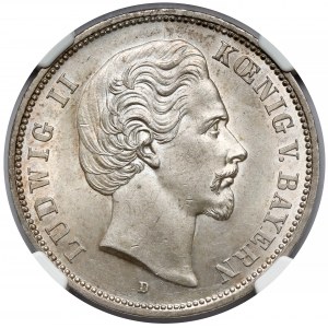 Deutschland, Bayern, 5 Mark 1874-D
