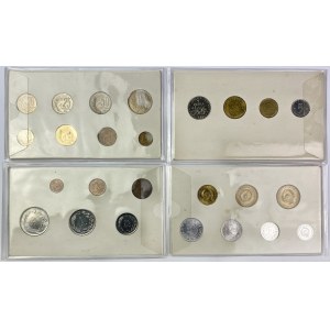 Bulharsko, Francúzsko, Turecko, Juhoslávia, Sady mincí (25 ks)