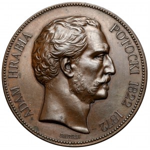 Medal, Adam hrabia Potocki 1872