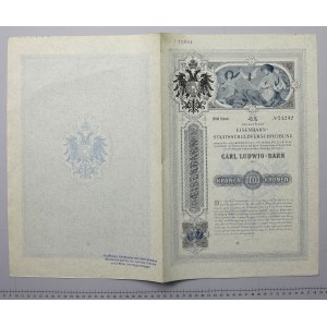 Galicijská dráha Karla Ludvíka, dluhopis na 2 000 kr 1902