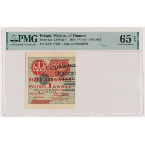 1 cent 1924 - AX - ľavá polovica