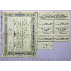 K. RUDZKI i Ska Tow. Przemysłu Metalowego, Em.2, 5x 500 mkp 1921 - rzadka