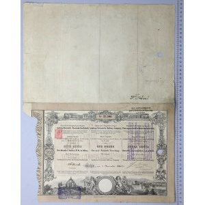 Tow. Kolei Lwów-Czerniowice-Jassy, Em.1, 200 zł reńskich 1866